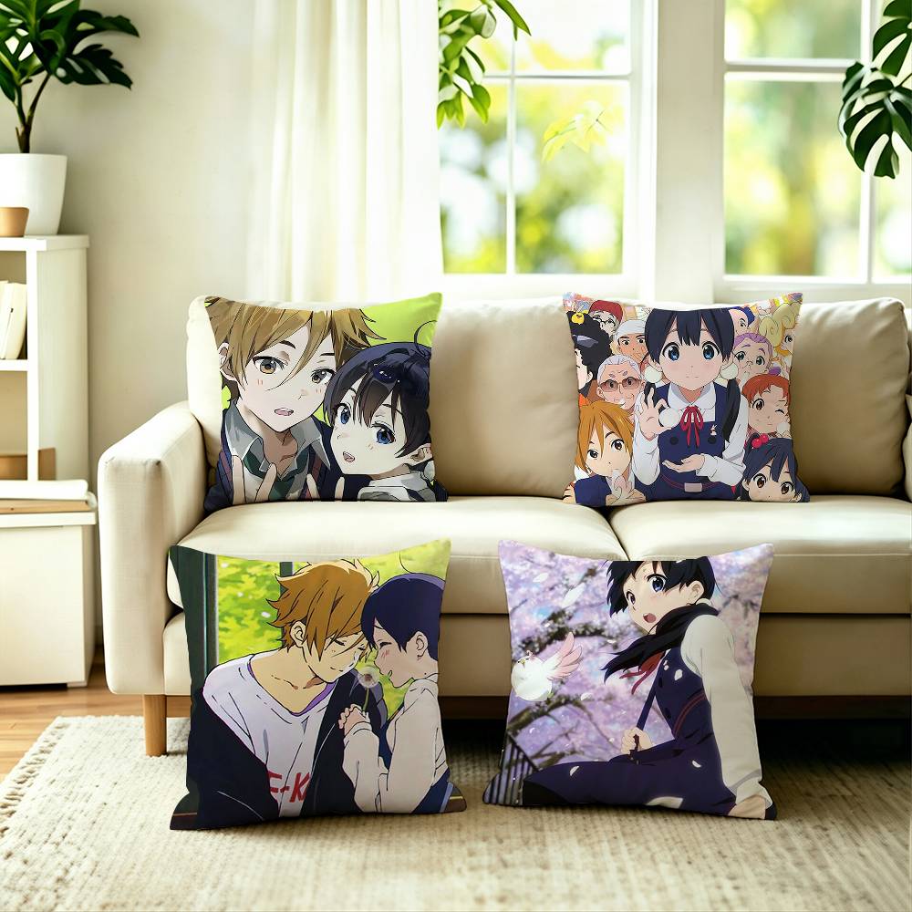 Home Textiles Market - Hot Anime T-Tamako Market kussensloop vierkant