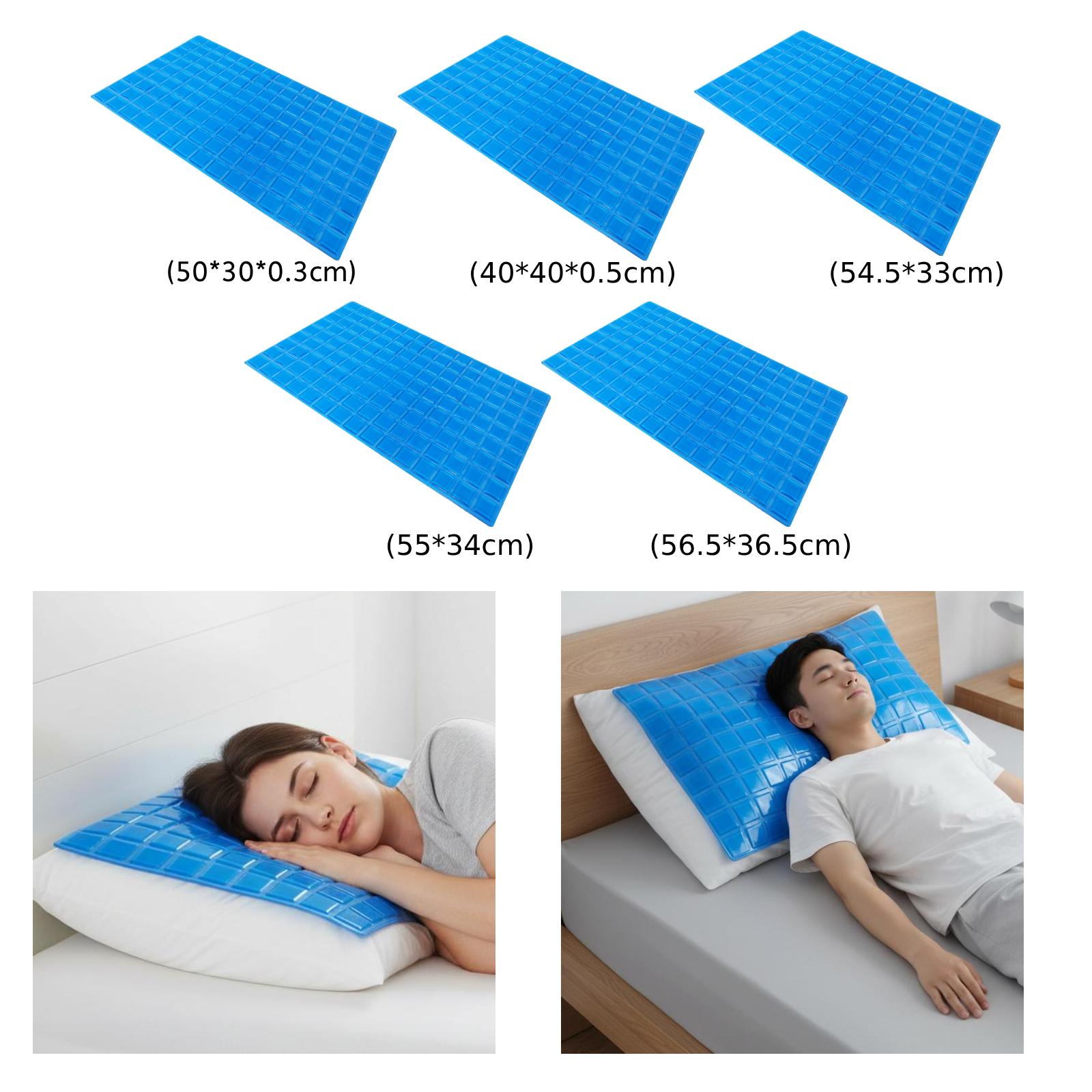Memory Foam Topper - Koelgelkussenmatras, zitkussen van gel, zomerbed voor